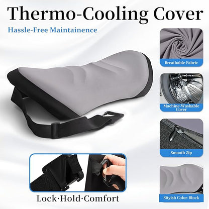 Lumbar Support Pillow for Office Chair - Lumbar Pillow for Car, Memory Foam Ergonomic Lumbar Support Pillow for Car Back Support for Office Chair Back Support Cushion