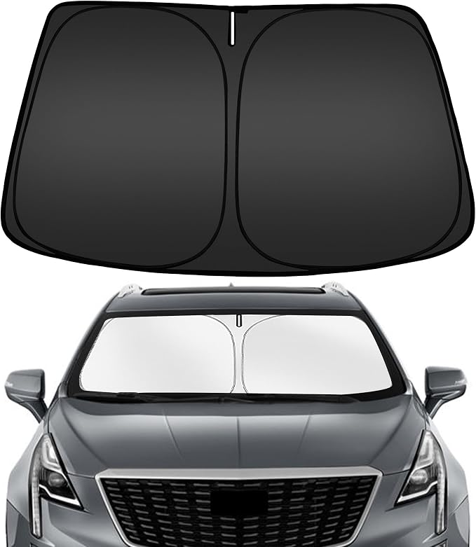ARISMOTOR Windshield Sun Shade for Cadillac XT5 2017-2025 2026, Custom Fit Foldable Front Window Sunshade Sun Visor Protector, Block UV Rays Keep Your Car Cooler