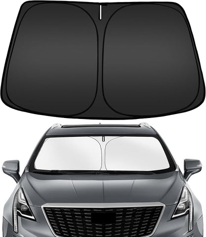 ARISMOTOR Windshield Sun Shade for Cadillac XT5 2017-2025 2026, Custom Fit Foldable Front Window Sunshade Sun Visor Protector, Block UV Rays Keep Your Car Cooler
