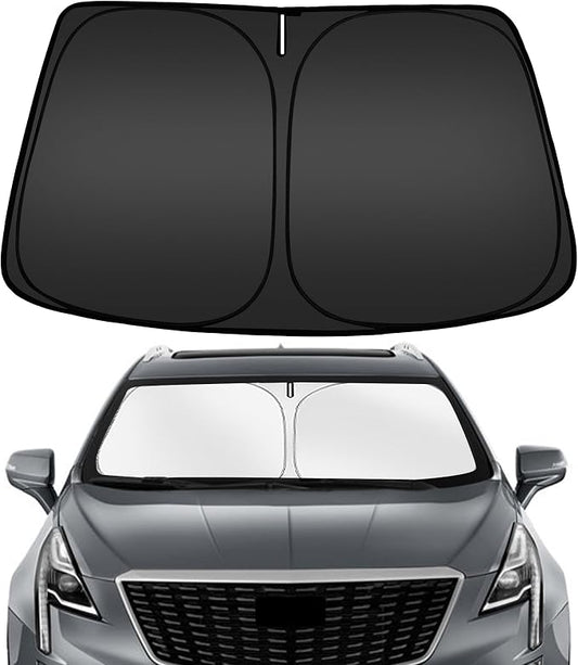 ARISMOTOR Windshield Sun Shade for Cadillac XT5 2017-2025 2026, Custom Fit Foldable Front Window Sunshade Sun Visor Protector, Block UV Rays Keep Your Car Cooler