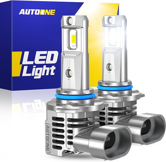 AUTOONE 9012 LED Bulb, 1000% Brighter, 3 Min Quick Install, 20 Years Lifespan, No Flicker, 99% Compatibility