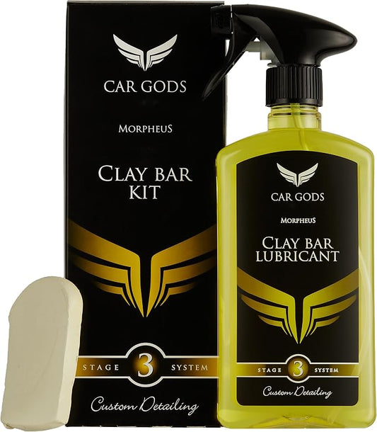 Car Gods Clay Bar & Lubricant Spray - Complete Detailing Kit, 17fl Oz