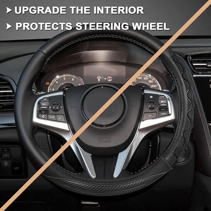 GIANT PANDA Steering Wheel Cover for Acura RDX and MDX, Car Steering Wheel Cover for Acura TLX and TL - Gray