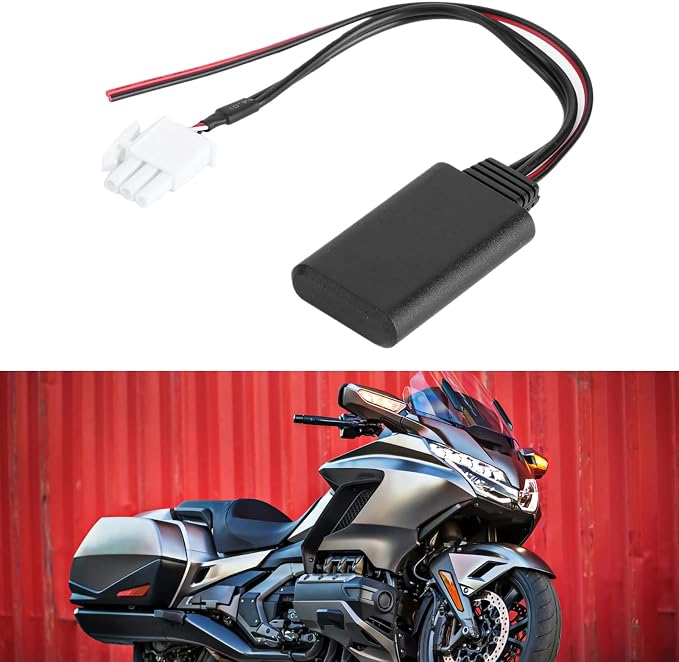 Acouto Bluetooth Adapter, 3 Pin AUX Bluetooth for Audio Cable Adapter, Stereo Music, Fit for GL1800, 5 to 12v