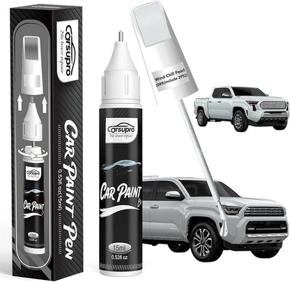 Wind Chill Pearl(089(Include 2PS)) for Toyota Touch Up Paint Pen, 2 in 1 Car Scratch Remover with Pen Tip and Brush, Precise Color Match for Car Paint Scratch Repair, Quickly and Easily Fix Chips and Nicks