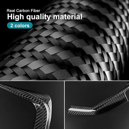 AIRSPEED Hard Carbon Fiber for Toyota GR86 Subaru BRZ 2021 2022 2023 2024 2025 Gear Shift Panel Outer Frame Cover Center Console Interior Trim Accessories, Black
