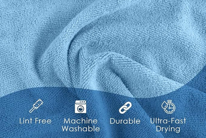 Avalon Towels Microfiber Cleaning Cloths (Value Pack of 36) - Size 16 x 16 Inches, Highly Absorbent Cleaning Rags, Lint Free, Reusable and Washable, Microfiber Towels for Cars