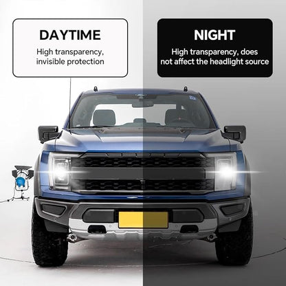 for Ford F-150 2022-2026 TPU PPF Paint Protective Film Custom Fit Clear Coating Paint Protection Film, Scratch Resistant & Self Healing Armor Shield Guard Finishing Accessories for Headlight