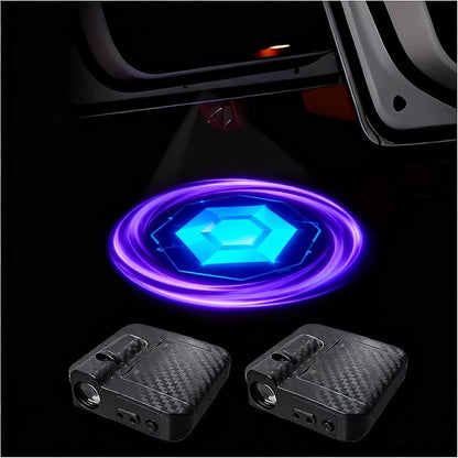 Custom Car Door Light,Car Door Projector Car Projector,Puddle Lights Wireless Car Door Puddle Lights – LED Logo Projector, Universal Car Accessories, Custom Welcome Lights Gift