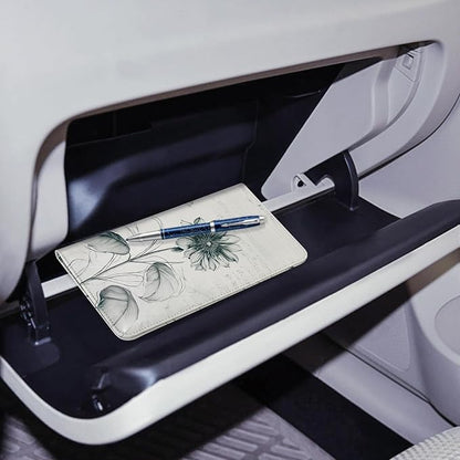 CoBak Car Registration and Insurance Holder - Vehicle Glove Box Car Organizer,Auto Truck Comparment Accessories Case with Magnetic Closure for Driver License,Cards