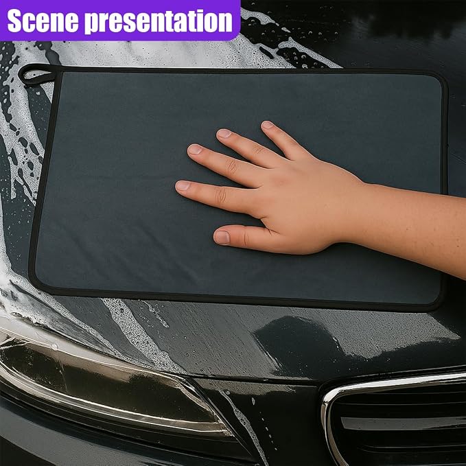 Microfiber Car Drying Towel - 16" x 24" Ultra Absorbent Cleaning Cloth with Twisted-Loop Design - Microfiber Towel for Car Detailing/Household, Without Streaks or Scratches (1PC)