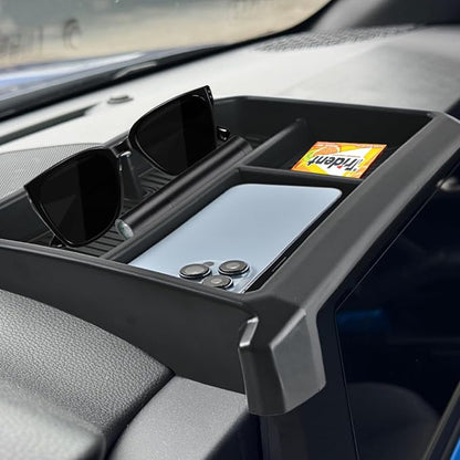 Dashboard Storage Box Compatible with 2024 2025 Toyota Tacoma and 2025 4Runner Accessories Center Console Screen Dash Organizer Tray (for 8-inch screen)