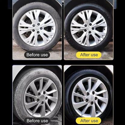 Car Tire Shine - 100g Auto Tire Gloss, Rubber Protectant | Vehicle Wheel Polish, Long Lasting Tire Coating, High Shine Tire Dressing, Liquid Tire Enhancer, Durable Car Detailer for Rubber Surfaces