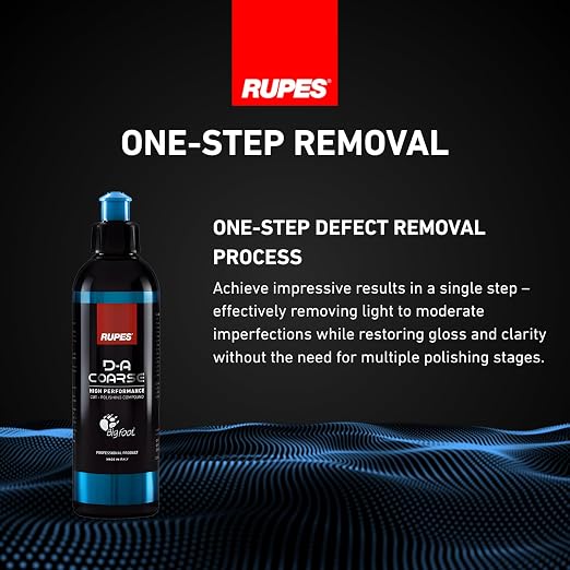 RUPES 250 ml D-A Coarse High Performance Cut Polishing Compound for Car Detailing & Removing Scratches (Pack of 1) | Mirco-Abrasive Technology | Removes Swirl Marks and Moderate to Severe Defects