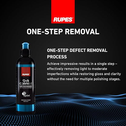 RUPES 250 ml D-A Coarse High Performance Cut Polishing Compound for Car Detailing & Removing Scratches (Pack of 1) | Mirco-Abrasive Technology | Removes Swirl Marks and Moderate to Severe Defects