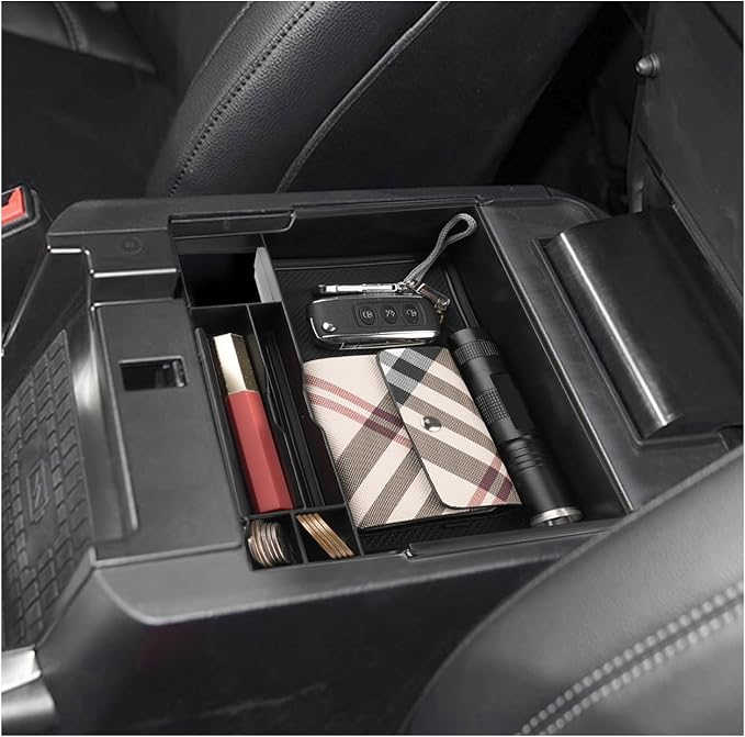 SXCY for 2023 2024 2025 2026 Ford Explorer Center Console Organizer for Ford Explorer 2020-2026 Accessories for 2023-2026 FordExplorer Console Organizer 2025 2026 Explorer Accessories(Black)