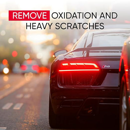 ABRO Rubbing Compound 32 oz — Heavy-Cut Car Scratch Remover & Buffing Compound for Oxidized Paint, Light Scratches, Scuffs, Swirl Marks & Auto Detailing