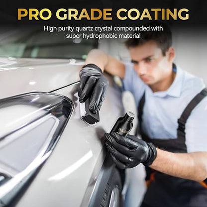 Greyghost Mr Fix 9h Nano Coating Kit Super Ceramic Car Coating Hydrophobic, Car Paint Protection Anti Scratch Glass Coat, High Gloss Auto Ceramic Polish 9h Hardness Ceramics