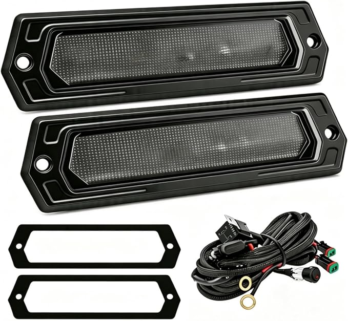 Flush Mount LED Pods 120W CREE LED Light Pods 7 Inch LED Pods | 2PCS Flush Mount LED Light Bar Off Road Lights Reverse Lights Backup Lights Rear Bumper Lights Driving Lights for Truck SUV