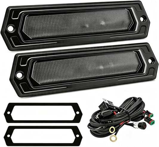 Flush Mount LED Pods 120W CREE LED Light Pods 7 Inch LED Pods | 2PCS Flush Mount LED Light Bar Off Road Lights Reverse Lights Backup Lights Rear Bumper Lights Driving Lights for Truck SUV
