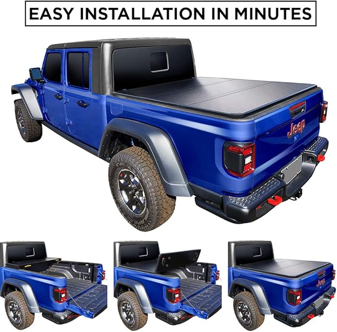 Tyger Auto T5 Alloy Hardtop Truck Bed Tonneau Cover Compatible with 2020-2026 Jeep Gladiator JT | 5' (60") Bed | TG-BC5J3060
