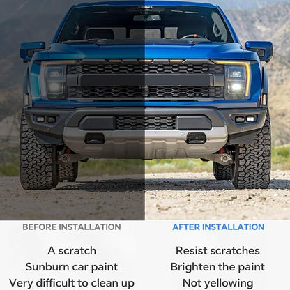 for Ford F-150 2022-2026 TPU PPF Paint Protective Film Custom Fit Clear Coating Paint Protection Film, Scratch Resistant & Self Healing Armor Shield Guard Finishing Accessories for Headlight