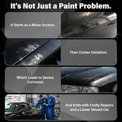 Touch Up Paint for Cars, 3-Pack - Black Car Scratch Repair Pen, Color Accurate Automotive Touch Up Paint, Long-Lasting Scratch Resistance, Fast-Drying & User-Friendly, Safe & Water-Resistant for Automotive & Household Touch-Ups