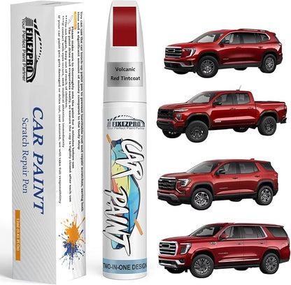 Volcanic Red Tintcoat(GNT/WA170H) Touch Up Paint for GMC, Exact Color Match Car Paint Scratch Repair Remover Pen Kit Fix Vehicle Chips and Automotive Nicks Scuff