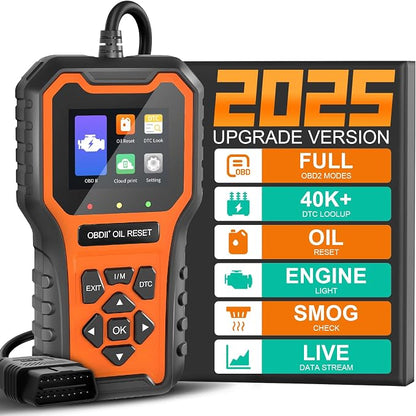 OBD2 Scanner, Code Reader OBDII Scan Tool for Check Engine Light/Oil Light Reset, Fast and Accurate Fault Diagnostic Scan Tool for Car 1996+, 2.8'' Color Screen