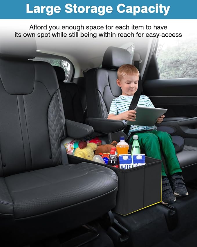 Mixsuper Liner Car Seat Organizer for Kia Sorento 2026 2025 2024-2021, Console Organizer Backseat Box for Kia Sorento, Dog Toy Box Storage Bin Kids Toys Baby Supplies Travel Accessories