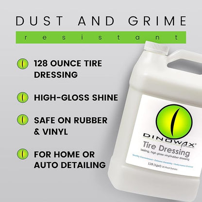 Tire Dressing, Tire Shine, Tire, Vinyl, and Rubber Dressing, Tire and Wheel Care Products 128oz