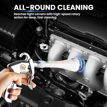 ProClean 360 Tornado Car Cleaning Gun – High Pressure Air Blow & Detailing Tool with Rotating Nozzle, Upholstery & Carpet Cleaner, Auto Detailing Blow Gun for Seats, Vents, Engines, Home Use