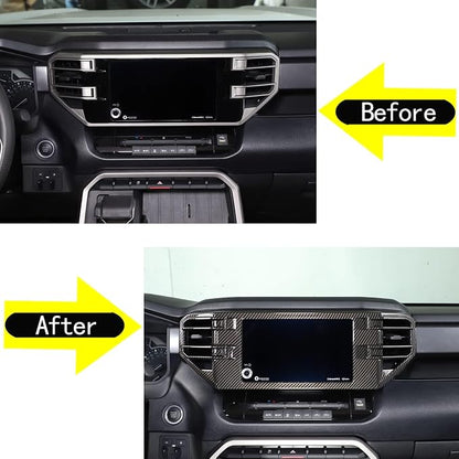 Aunginsy Center Console Air Outlet Trim Cover Compatible with Toyota Tundra/Sequoia 2022-2026, ABS Air Conditioner A/C Vent Panel Large Frame Decorative Cover Protector Accessories, for 8-inch Screen