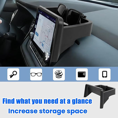 3PCS Center Console Organizer Compatible with 2021-2025 2026 Nissan Rogue S/SV/Rock Creek Dashboard Tray Armrest Storage Box Lower Center Console Interior Accessories(Only Fit 8-Inch Screen)