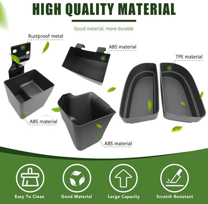Trunk Organizer for 2010-2024 Toyota 4Runner 5-Seat 2nd Row(NOT Fit 7-Seat 3rd Row), Rear Storage Box Bin Cargo Tray for 4 Runner Interior Accessories(5Pcs Trunk Organizer/Without Speaker)