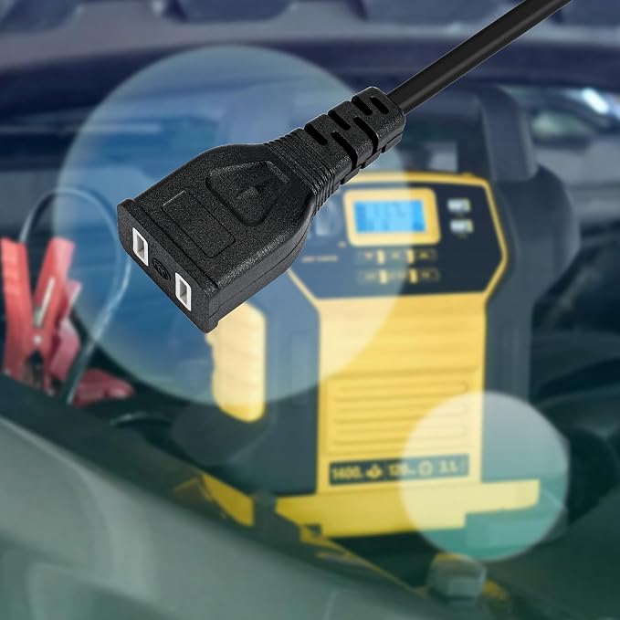 ANTOBLE Jump Starter Power Cord Compatible with DXAEJ14 1400 Peak Amp Car Battery Charger Jump Starter DXAEPS2 Professional Power Station AC Wall Source Portable Supply Cable Adapter