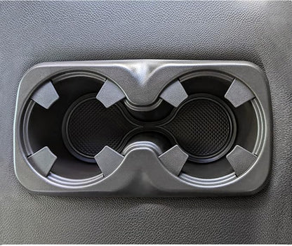 JDMCAR Custom Liner Accessories Compatible with Chevy Colorado/GMC Canyon 2015 2016 2017 2018 2019 2020 2021 2022, Cup Holder, Door Pocket, and Center Console Mat Kit 26-PC Set (Crew Cab, Black Trim)