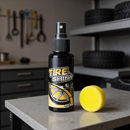 Tire Cleaner - Tire Shine Spray | Shine Protectant | 50ml/100ml Sturdy Rim Shiine Solution | Auto Tyre Polishing Coating Product for Truck Rv Sedan Vehicle Owners Maintenance Managers Road Trip
