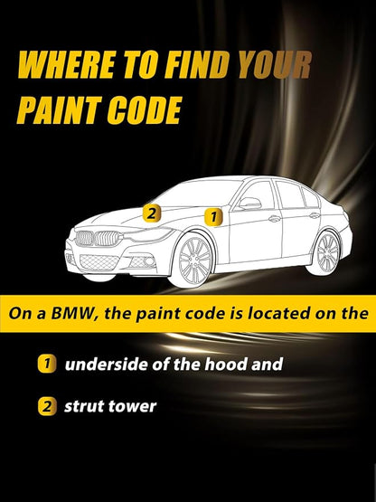 Titan Silver Metallic(354) Touch Up Paint Compatible with BMW, Exact Match Car Paint Pen Automotive Scratch Repair Remover Kit Quick & Easy Solution for Vehile Chips and Nicks