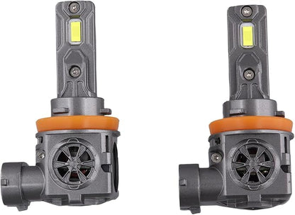 Termitor H11 H9 Fog Light Bulbs, 80,000LM Ultra Bright, Pack of 2 | 1:1 Halogen Size, 6500K Cool White, Long Lifespan, Easy Install for H11 H9 Off-Road Use or Fog
