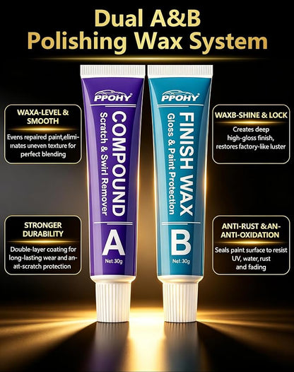 Ruby Red Metallic(RR) Touch Up Paint for Ford with A/B Wax OEM Exact Match,Scratch Repair Kit,2-In-1 Tip/Brush,Quick Dry Anti-Rust Waterproof Paint F-150,Mustang,Explorer,Bronco