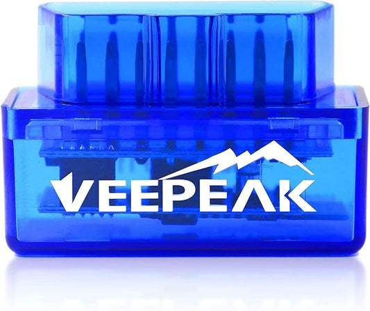 Veepeak Mini Bluetooth OBD2 Scanner Code Reader for Android (NOT for iOS) | Incompatible with iPhone or iPad. Check engine light diagnostics & live data for Android. Supports Torque & Car Scanner App.
