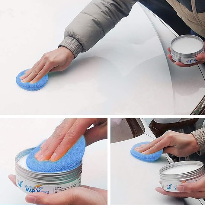 Fasmov Microfiber Applicator Pads Wax Applicator, 20 Pack Foam Applicator Pads Car Wash Sponge, Buffing & Detail Polishing Foam Pads for Car Cleaning and Fine Polishing (5" Diameter, Blue)