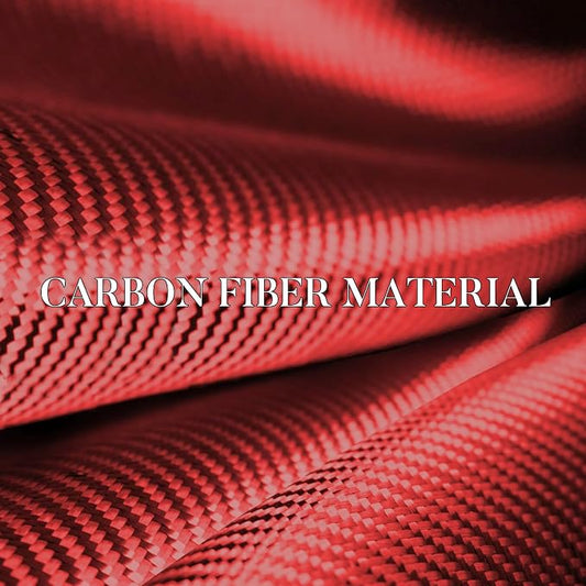 Carbon Fiber Steering Wheel Cover, Snap on Car Steering Wheel Cover Set Accessories 3pcs Wrap Grip Non Slip Protector Universal Matte Red