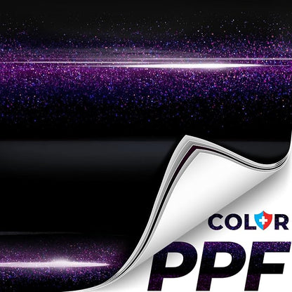 ColorFusion PPF by VViViD, Gloss Cosmic Purple Dry Apply PPF Vinyl Car Wrap Roll 60ft x 5ft