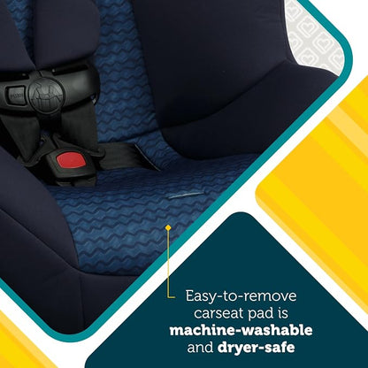 Safety 1st Smooth Ride Convertible Car Seat, 2-in-1 Rear & Forward Facing, 5-40 lbs, 30-50 lbs, Fits 3 Across, Slim Design, Latch, Machine-Washable, Travel-Ready, Steamship