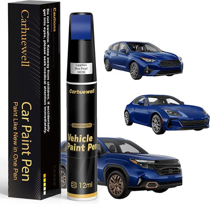 Sapphire Blue Pearl(WCH) Touch Up Paint Compatible with SUBARU, Exact Match Car Paint Pen Automotive Scratch Repair Remover Kit Quick & Easy Solution for Vehile Chips and Nicks
