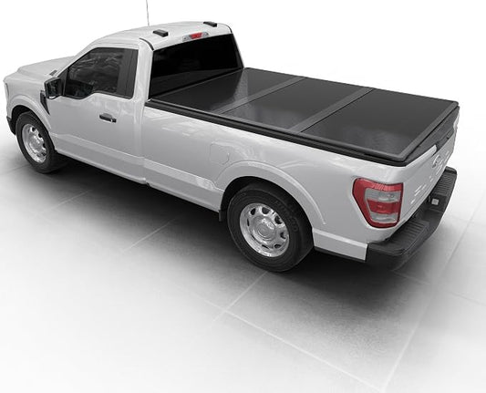 Toptiny Hard Folding Truck Bed Tonneau Cover|HTF018|Fits 2015-2024 Ford F-150 8FT Bed (98")