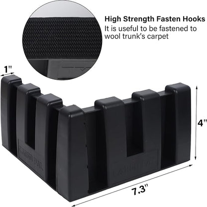 YOFIT Multipurpose Cargo Organizer Blocks Car Trunk Storage Organizer Blocks, Should Be Used with Wool Trunk's Carpet for Car/Truck/SUV/Van, Set of 4