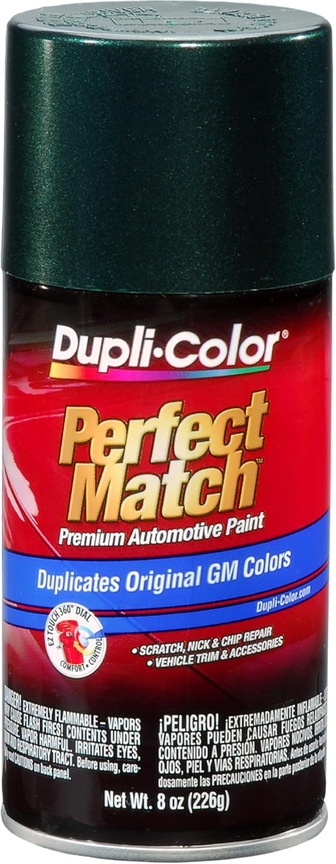 Dupli-Color Perfect Match Premium Automotive Paint, Medium Green Pearl (M), 8 oz